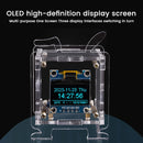 0.96 Inch ESP8266 Mini Weather Forecast Clock OLED Display Electronic Clock Diy Kit Support 2.4G Wifi Network With Case Fun Diy Soldering Loose Parts