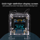 0.96 Inch ESP8266 Mini Weather Forecast Clock OLED Display Electronic Clock Diy Kit Support 2.4G Wifi Network With Case Fun Diy Soldering Loose Parts