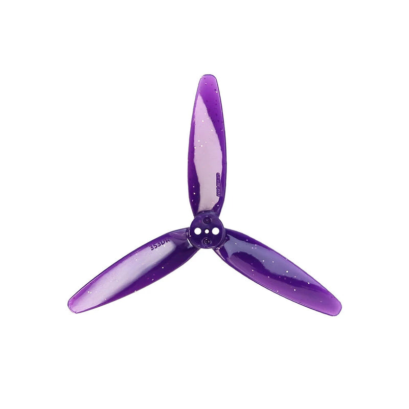 2 Pairs / 6 Pairs Gemfan 353D Zoe 3525 3.5 Inch 3-blades 3D PC Propeller 1.5mm 3 Holes for Small-sized Dual-rotor Freestyle Racing FPV Drones