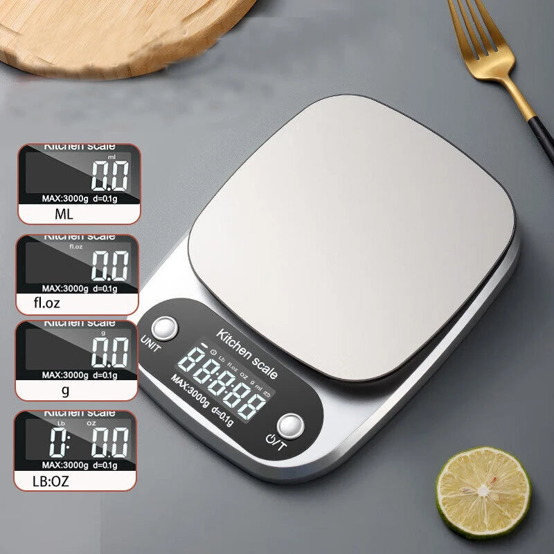 Household Kitchen Scale Baking Precision Food Scale Gram Weight 0.1g Small Table Scale Tea Scale High Precision Electronic Scale