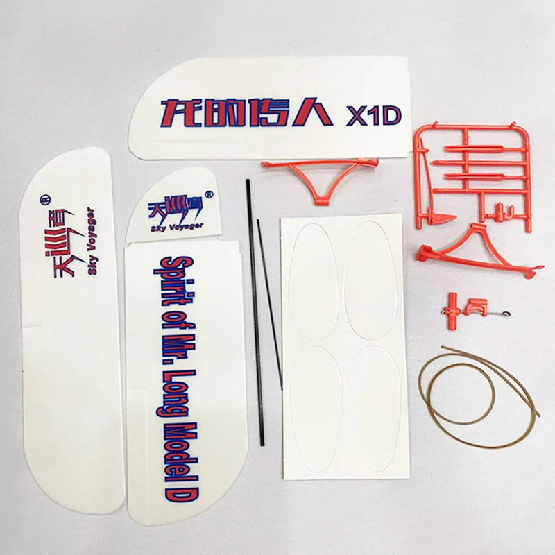 X1D of Mr. Long Model D Hand-Thrown Rubber Band Airplane