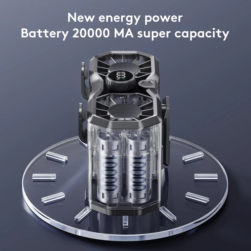 Tevorex 10000mAh Portable Outdoor Waist Mounted Air Conditioning Fan Waist Hanging Fan Cooling Small Air Conditioner Waist Hanging Cooling