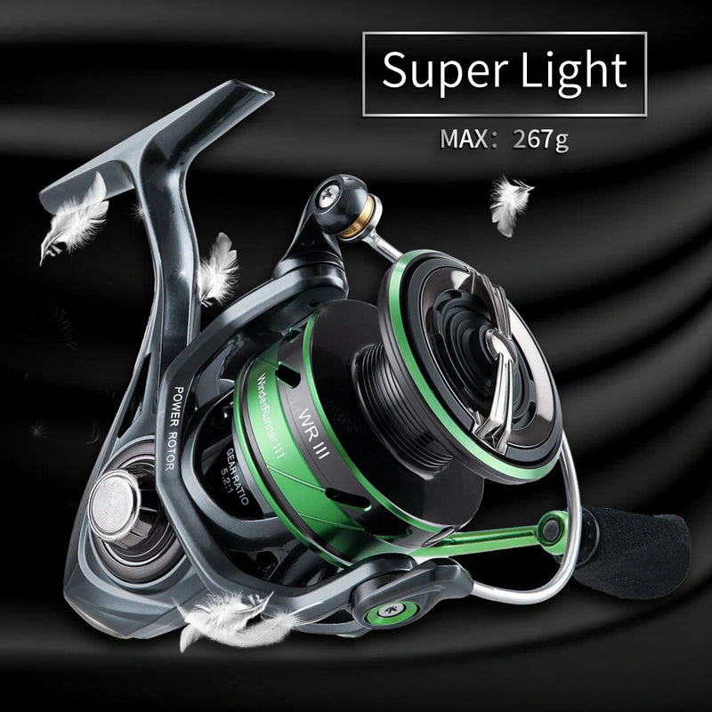 SeaKnight WR III X Series Fishing Reels 5.2:1 Gear MAX Drag 28lb Smoother Winding Spinning Fishing Tools for River Sea Lake