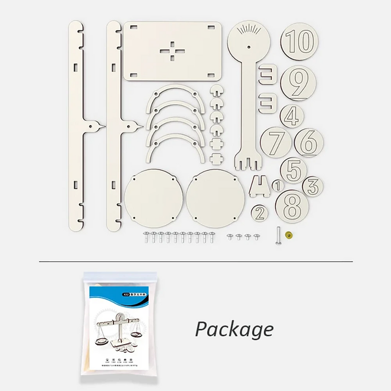 Number Balance Scale Model STEM Technology Scientific Toys Experiment Tool Kit Teaching Aids for Kids Educational Learning