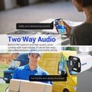 ESCAM PT303 3MP WiFi IP Alarm Camera Wireless Color Night Vision Human Detection Two Way Audio IP66 Audible Alarm H.265 APP Control PTZ Cameras