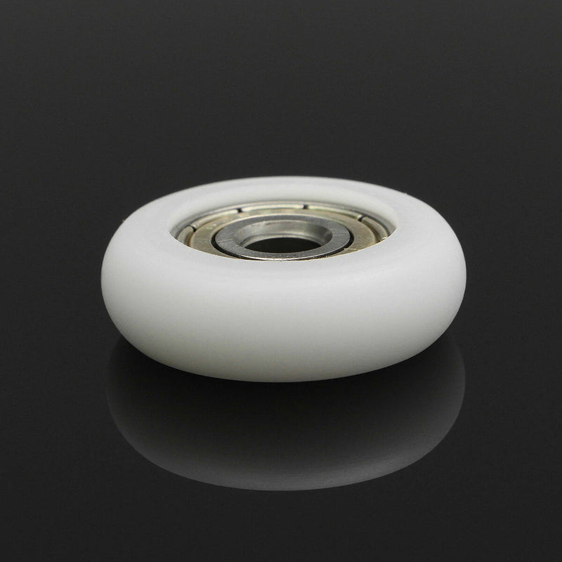 10pcs Nylon Plastic Carbon Steel Bearings Pulley Wheels Embedded Ball Bearings 5*23*7mm