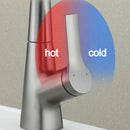 Pull Out Basin Faucet 360 Rotatable 304 Stainless Steel Kitchen Sink Mixer Tap with Pull Out Sprayer Hot And Cold Dual Control