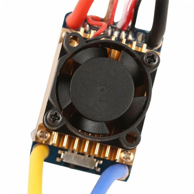 Waterproof Brushed ESC 60A 3S with Fan 5V 3A BEC T-Plug for 1/10 RC Car Vehicles Model Parts