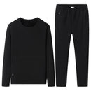 TENGOO HD-28 Unisex Electric Heated Top Pant Set, 28 Heating Areas, Full Body Thermal, USB Charging, Long Sleeves Trousers Suit for Winter Outdoors