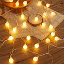 6m/10m Long String Lights Camping Lamp Outdoor Crystal Globe Lights Waterproof USB Powered Patio Light for Camping Tent