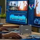 MAIWO Dual Bay 3.5-inch HDD Disk Array Hard Drive Box RAID Array Box SATA To USB 3.0 Disk External Box Four RAID Modes with Fan