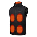 TENGOO HV-11S Unisex 11 Heating Area Vest 3-Gears Heated Jackets USB Electric Thermal Clothing Winter Warm Vest Outdoor Heat Coat Clothing for Winter Skiing Camping