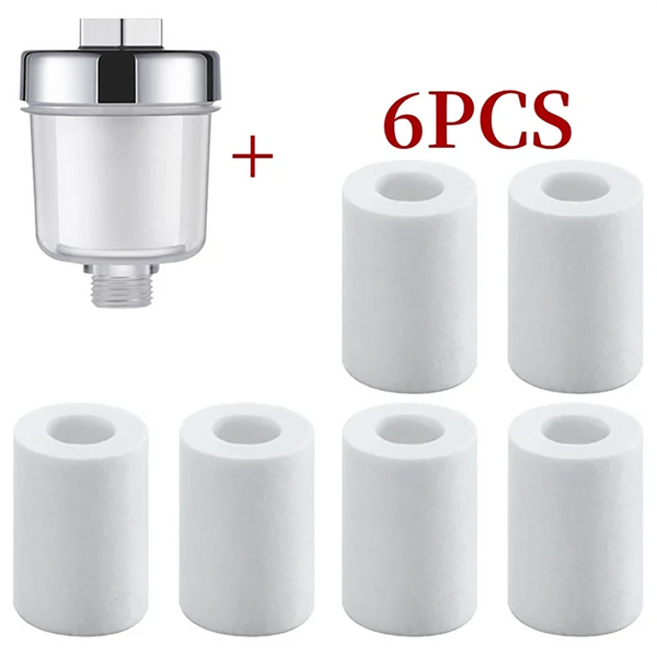 Universal Shower Filter for Faucet Shower Head Water Outlet Cleaner Kits Universal Faucet Filter Kitchen Bathroom Shower Household Filter PP Cotton Filter