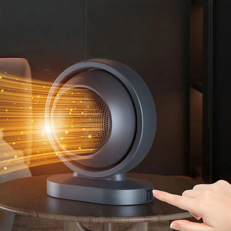 Portable Desktop Heater Household Instant Heating Fan Hot Air Machine Electric Heater Heating Fan with Thermostat for Home Bedroom Office
