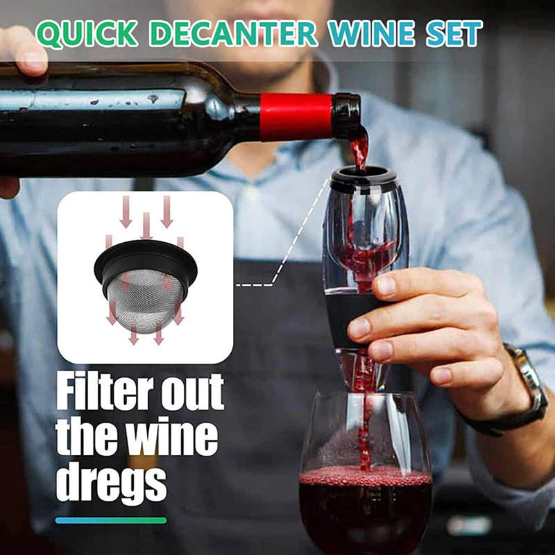 Portable Quick Decanter Red Wine Decanter Set Wine Decanter Wine Dispenser Red Wine Decanter Filter Wine Pourer Filter