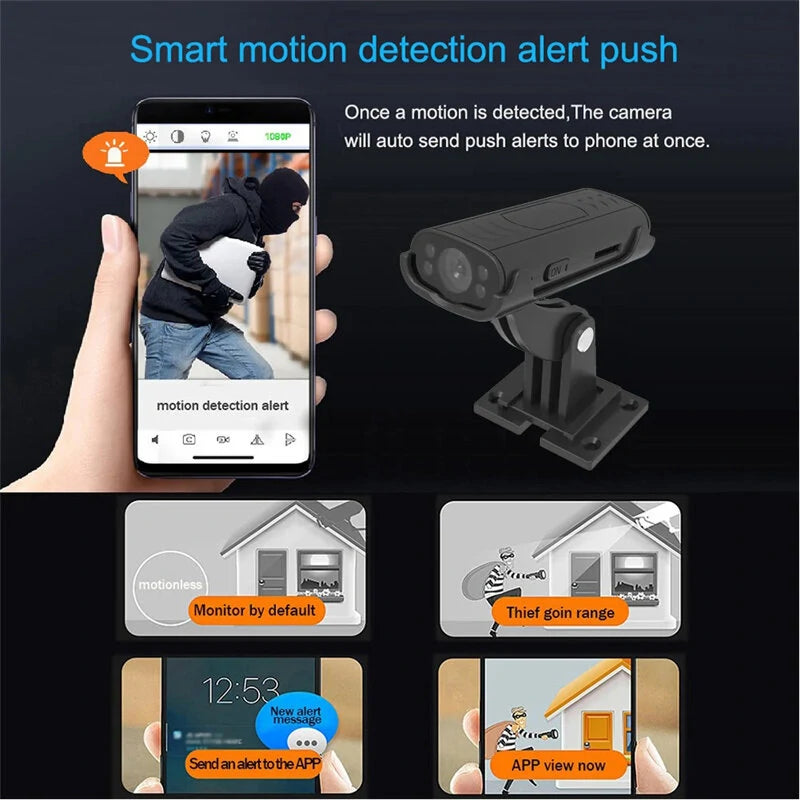 M2 Mini Wireless WiFi Remote Monitor Camera Smart Sleep Standby Long Battery Life Remote Wake-up APP Viewing Home Security IP Cameras