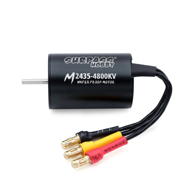 Surpass Hobby M2430 M2435 Brushless Waterproof Motor for 1/16 1/18 Flat Sports RC Cars Vehicles Models Parts 3200/4300/4800/7200/6300/5800KV