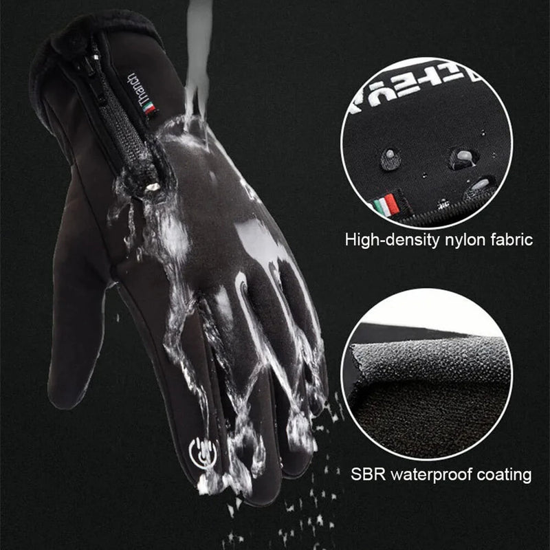 XANES 1Pair Warm Winter Gloves Waterproof Touch Screen Windproof Thermal Cycling Gloves Cold Weather Running Hiking Ski Sports Gloves