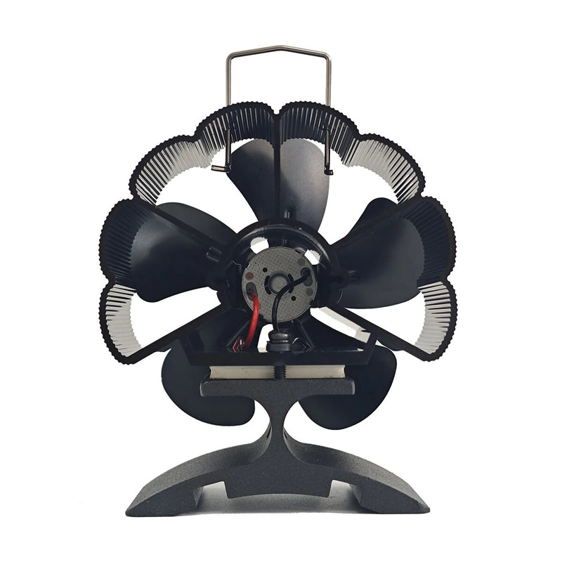 5 Blade Heat Powered Wood Stove Fan No Electricity Fireplace Fan for Wood/Log Burner/Oven Eco Friendly Wood Burn Fan-DY385A