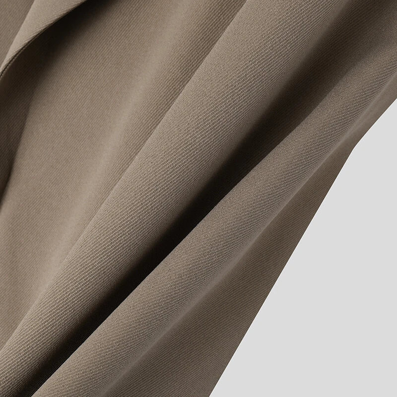 INCERUN Mens Solid Color Casual Long Sleeve Blazer Irregular Design Fashionable Men's Suit for Spring Fall