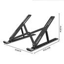 N3 Laptop Aluminum Alloy Folding Stand 7-Gear Angle Ajustable Lifting Vertical Support Multifunctional Heat Disspation Bracket Foldable