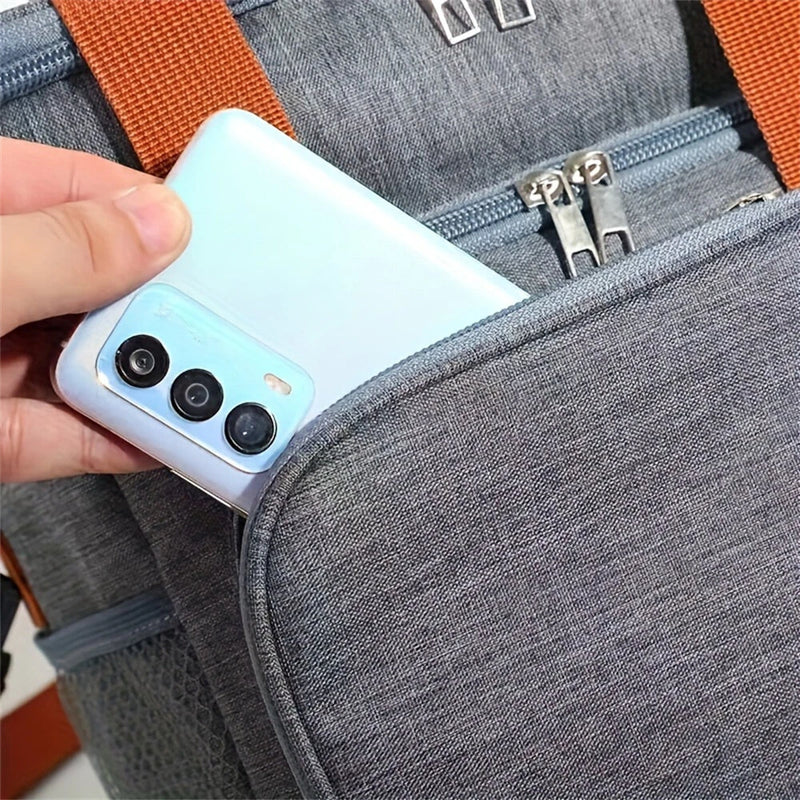 IPRee Portable Double Layer Lunch Bags Food Box Camping Oxford Backpacks Icebox Large Capacity Picnic BBQ Outdoor Bag