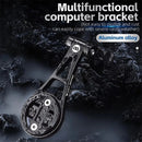 WEST BIKING Aluminum Alloy Bicycle Computer Holder Adjustable Angle Mountain Bike Headlight Sports Camera Mount Handlebar Extended Bracket