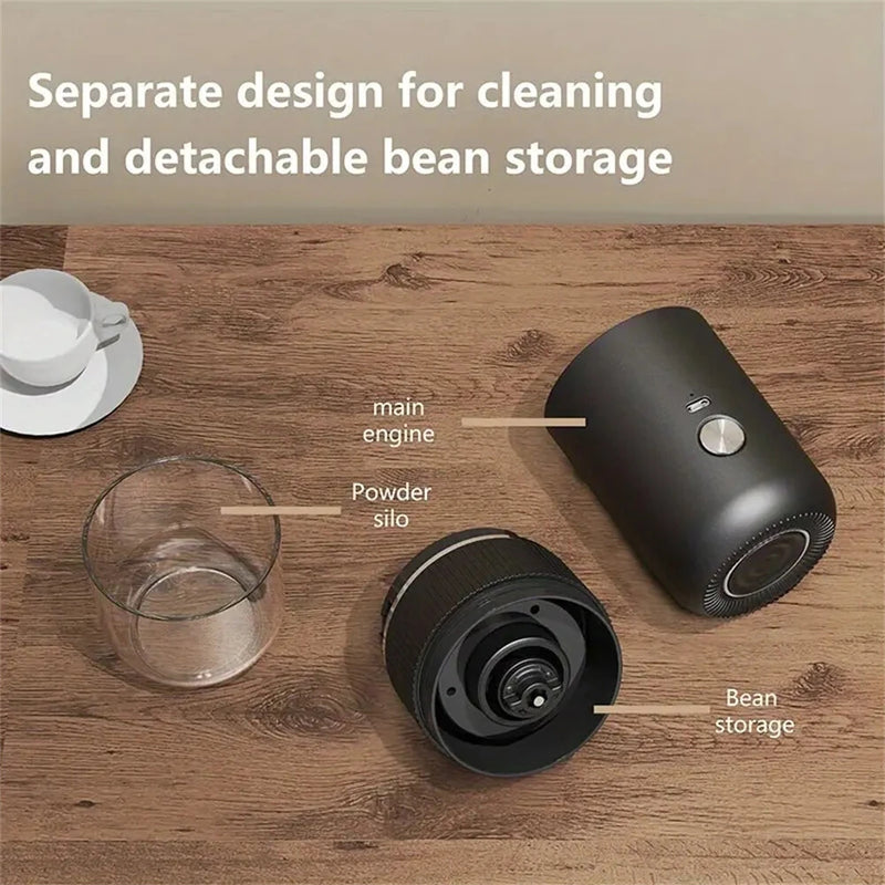 IPRee Electric Coffee Bean Grinder Ceramic Grinding Core Wireless Adjustable Automatic Electric Coffee Grinder Handheld Home