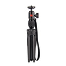 MT-10 Mini Aluminum Tripod Projector Stand 2 Section Tabletop Tripode with Gimbal Ball Head for SLR DSLR Camera Phone Photography Travel Tripe Holder
