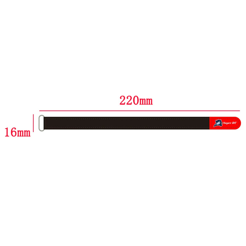 3 PCS Super Lipo Battery Tie Down Strap 220mm for 5inch 7inch RC FPV Racing Drone