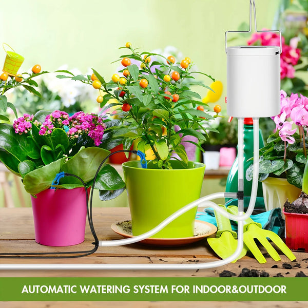 4 Adjustable Drip Arrow Intelligent Automatic Watering Machine Watering Device Timing Artifact Potted Garden Plant Spray Drip Irrigation