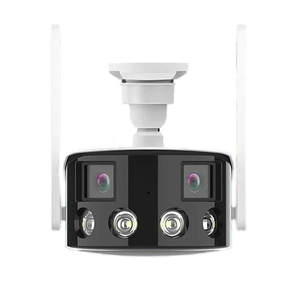2K 4MP Dual Lens Panoramic WIFI Camera RJ-45 180 Wide Viewing Angle AI Human Detection IR Color Night Vision Two-way Audio Waterproof ICSEE Surveillance IP Camera EU Plug