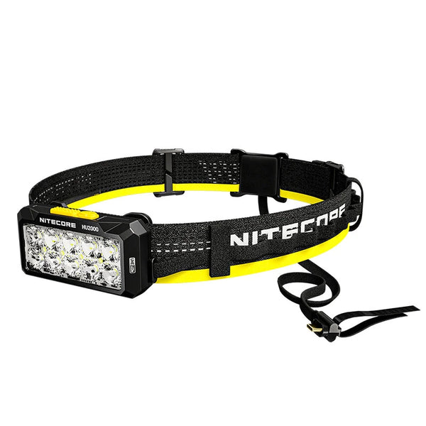 Nitecore HU2000 2000 Lumen Headlamp Compatible With External USB-C Power Sources High Output Split-Type 10 xNiteLab UHE Headlamp Flexible Power Options USB-C Recharge LED Headlight Flashlight