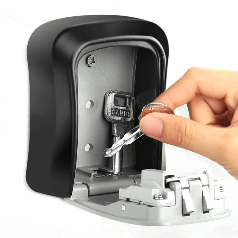 Wall Mounted Key Box Key Safe Key Cabinet for Outdoor Use with Key Storage Safe Waterproof Box with Key Lock for Home Garage