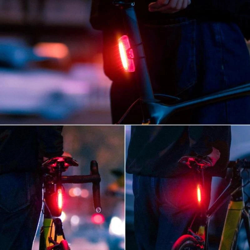 WEST BIKING 100LM Smart Brake Sensing Taillight Waterproof  USB Charging COB LED Bike Rear Light for Outdoor Road MTB Night Riding Safety