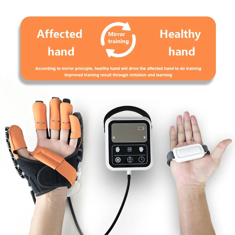 Rehabilitation Robot Gloves Hemiplegia Finger Rehabilitation Trainer Hand Function Recovery Finger Trainer Gloves Braces Supports Smart Glove for Hand Training