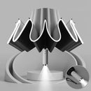 Automatic Folding Reverse Sun Umbrella Upgraded Windproof Design with Reflective Strip LED Light Convenient Handle Rainproof