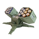 NIKOLATOY Anti-Aircraft Missile Shaped Battery Storage Box 27 Holes Suitable for AA/AAA batteries DIY Novel Creative Appearance Desktop Ornaments Science Discovery Toys