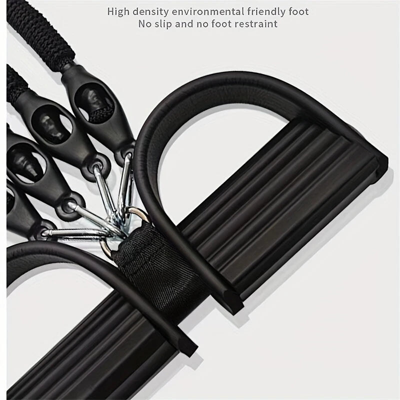 100 Pounds High Density Resistance Bands with 4 Tension Ropes Environmentally Friendly No Slip 42cm Suitable for All Ages No Electricity Required