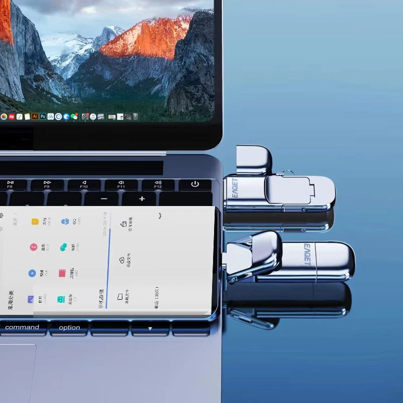 EAGET SU10 Type-C & USB Flash Drive 1TB/512GB/256GB USB3.1 Gen2 High Speed U Disk Portable Solid State Drive