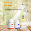 IPRee Outdoor Shower Pump Dormitory Camping Portable 2-in-1 Electric Shower Emergency Lighting Portable Camping Shower