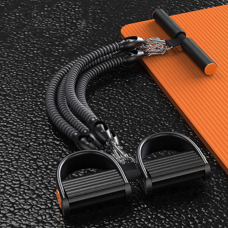 100 Pounds High Density Resistance Bands with 4 Tension Ropes Environmentally Friendly No Slip 42cm Suitable for All Ages No Electricity Required