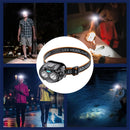 Bikight Smart Sensor Powerful LED Headlamp USB Charging Emergency Head Flashlight 250LM XPE LED Headlight IPX4 Waterproof for Outdoor Camping Fishing