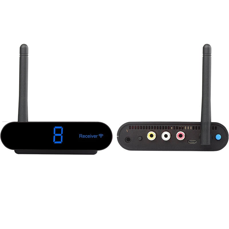 AV530 5.8GHz Wireless AV Transmitter and Receiver Kit 300m Transmission Support IR Remote Control for CCTV DVD IPTV Plug and Play