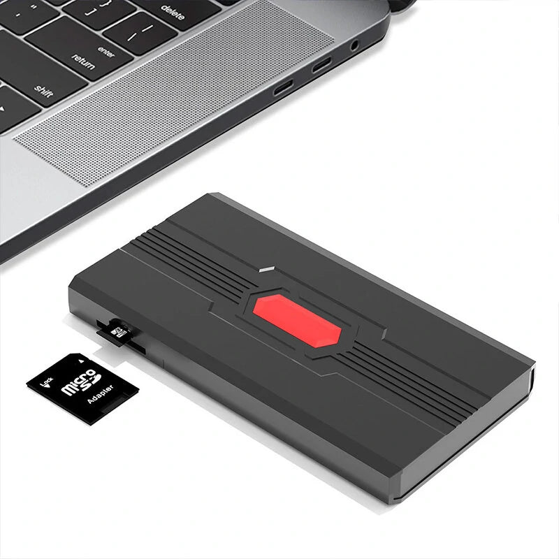 Bakeey D139 2.5inch Mobile Hard Disk Box Type-C to SATA Portable SSD Enclosure with USB3.0*2/SD/TF Card Slot Hub Support 4TB Capacity