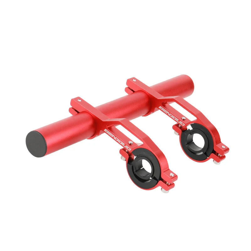 BENGGUO Detachable Bike Extended Bracket Aluminum Alloy Firmly Waterproof Rust-proof Lightweight Double Bars Suit for 20-30mm Handlebar