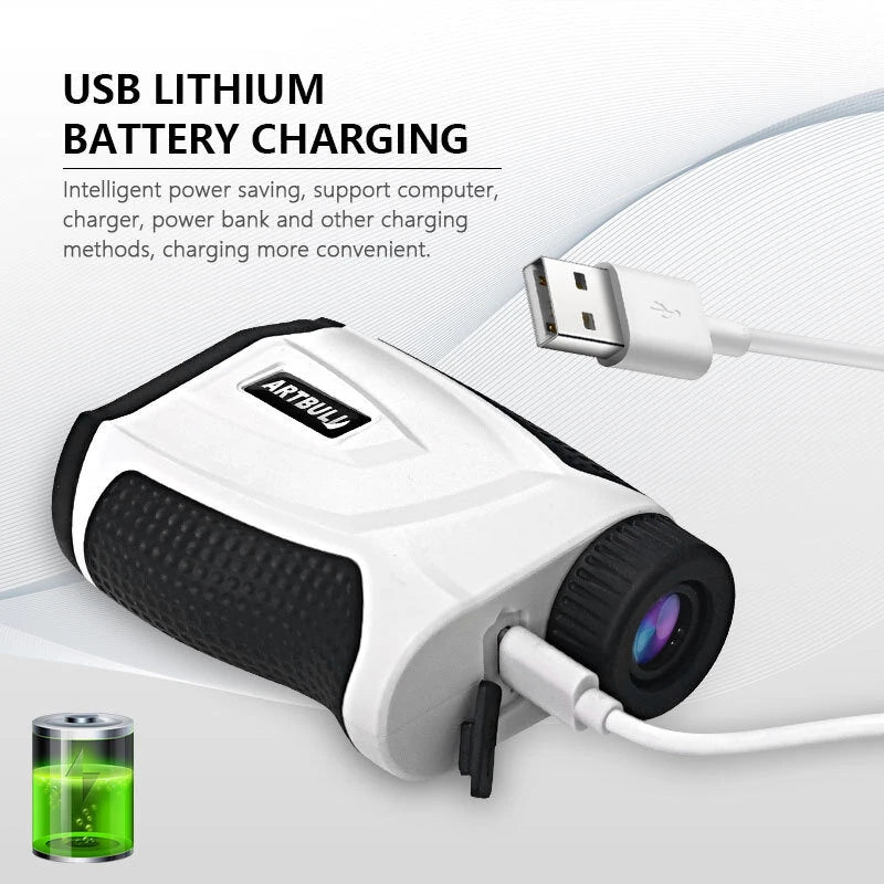 ARTBULL 1000M Golf Rangefinder With Magnet Speed Measurement Telescope Range Finder Flag Locking With Vibration Function For Outdoor Golfers