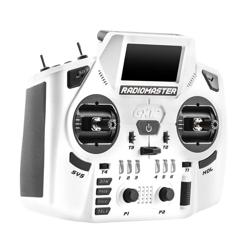 Radiomaster GX12 Crush Radio Controller Dual-Band Dual 1W Gemini Xrossband ExpressLRS OLED Display Screen GX01 3D Digital CNC Hall Gimbal for FPV Racing Drones