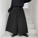 Mens Fashion Drawstring Loose Comfy Solid Color Casual Pants