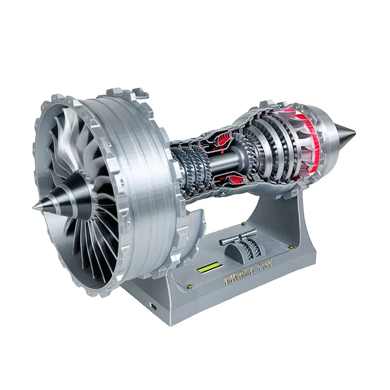 NikolaToy 40cm Middle Size TR900 Turbofan Engine Model Desktop Decorations Science Education Discovery Toys Children Gifts